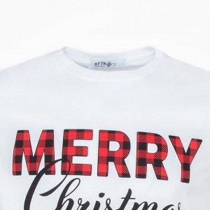 Футболка мужская KAFTAN "Merry Christmas", белый