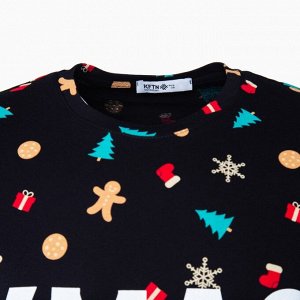 Футболка мужская KAFTAN "Xmas family" размер, черный
