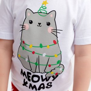 Пижама детская KAFTAN "MEOWY XMAS" , 30 (98-104)