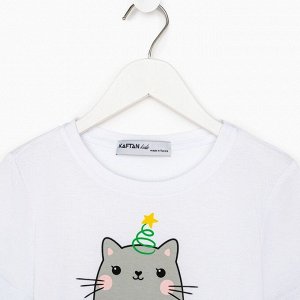 Пижама детская KAFTAN "MEOWY XMAS" , 30 (98-104)