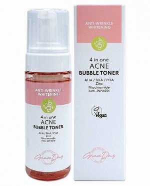 Grace Day Пузырьковый тонер от прыщей 4 In One Acne Bubble Toner