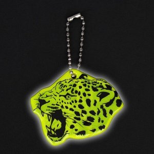 Светоотражающий элемент «Леопард», двусторонний, 5,5 x 4,4 см, цвет МИКС