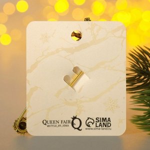 Булавка новогодняя "Снежинка рождественская" оригинальная, 7,5см, цветная в чернёном кофейном золоте