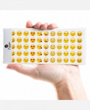Наклейки Emoji 12 листов, 660 штук 9046277