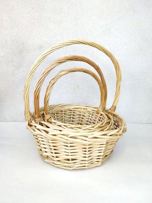 M Корзина плетеная круглая