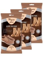 House Lux Влажные салфетки для замши, велюра и нубука 15шт