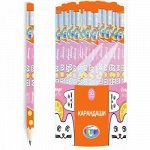 Карандаш черногр. с ластиком 87924 &quot;Orange cat&quot; НВ Centrum {Китай}