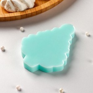 Силиконовый молд «Ёлочка с подарками», 8x5,8x0,8 см, бирюзовый
