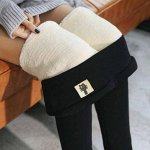 Леггинсы с утеплением, чёрный котёнок