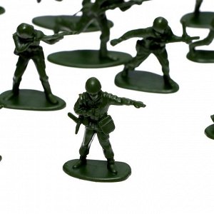 Игровой набор с карточками «Линия обороны», 50 солдатиков