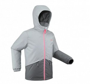 Куртка лыжная теплая водонепроницаемая для детей серая 100
