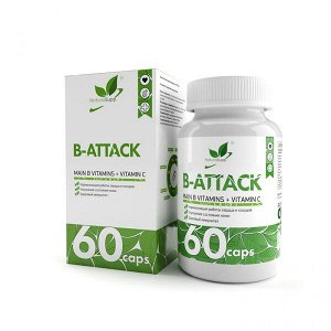 Витамины комплексные NaturalSupp B-attack 60 caps