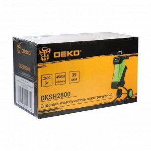 Измельчитель садовый электрический DEKO DKSH2800, 2800 Вт, max d=39 мм