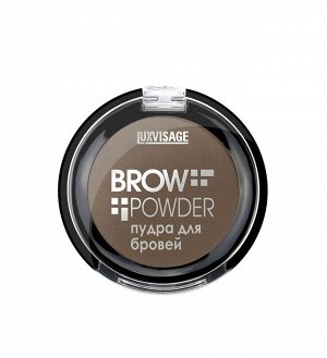 LUXVISAGE Пудра для бровей BROW POWDER (компактная) № 03 GREY BROWN