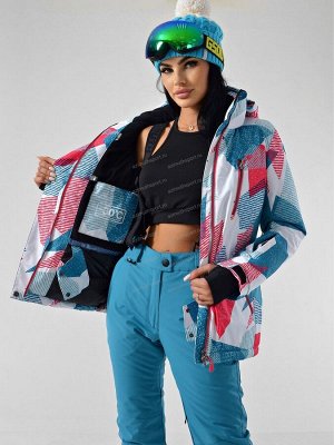 Женская зимняя куртка AZIMUTH В 221/8997_74 Голубой-Розовый