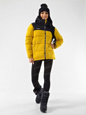 Женская городская зимняя куртка AZIMUTH В 20551_102 Горчица