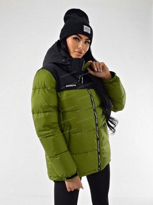 Женская городская зимняя куртка AZIMUTH В 20551_101 Оливковый