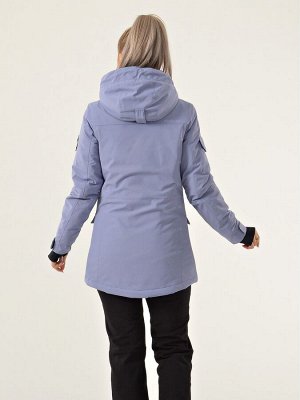 Женская удлиненная куртка-парка Azimuth В 221/21840_15 Сирень