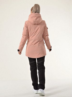 Женская удлиненная куртка-парка Azimuth В 221/21840_18 Корал