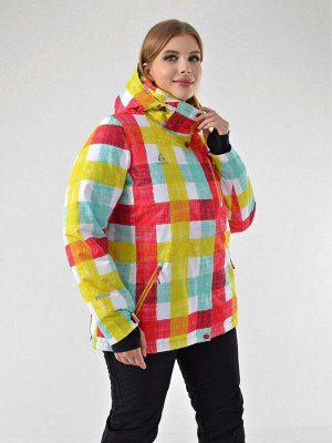 Женская зимняя куртка AZIMUTH В 221/9997-1_72 Салатовый-Бордовый