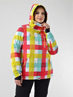 Женская зимняя куртка AZIMUTH В 221/9997-1_72 Салатовый-Бордовый