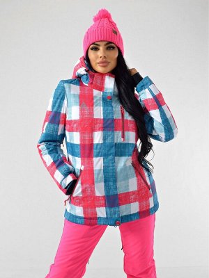 Женская зимняя куртка AZIMUTH В 221/9997_71 Голубой-Розовый