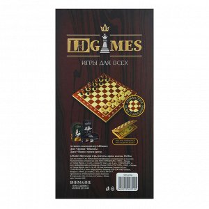 LDGames Настольная игра, шахматы, дерево, пластик, 29х29см