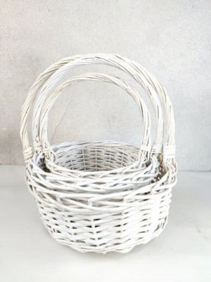 L Корзина плетеная круглая