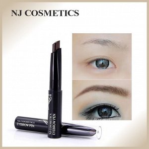 NJ Cosmetics/ Карандаш для бровей, тон 103 Black