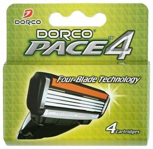 ' DORCO Kассеты для бритья PACE 4, с 4 лезвиями (4 шт) #  new