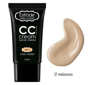 Estrade Тональный крем СС cream satin finish №12 майолика 24мл