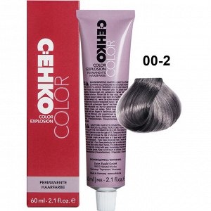 Краска для волос 00/2 Микстон Пепельный перманентная крем краска для седых волос 60 мл C:EHKO Color Explosion