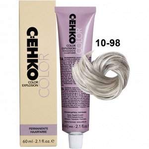 Краска для волос 10/98 Ультра-светлый блондин сандре-фиолетовый перманентная крем краска для седых волос 60 мл C:EHKO Color Explosion