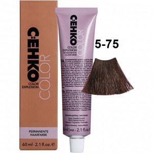 Краска для волос 5/75 Темно-ореховый перманентная крем краска для седых волос 60 мл C:EHKO Color Explosion
