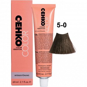Краска для волос без аммиака тонирующая 5/0 Светло-коричневый 60 мл C:EHKO Color Vibration