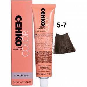 Краска для волос без аммиака тонирующая 5/7 Темный шоколад 60 мл C:EHKO Color Vibration