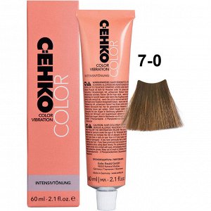 Краска для волос без аммиака тонирующая 7/0 Блондин 60 мл C:EHKO Color Vibration