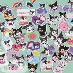Наклейки для стикер бомбинга &quot;Kuromi&quot; A (50 шт.)