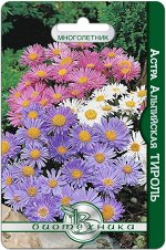 Астра альпийская “Тироль” смесь расцветок 50 шт.Очень неприхотливое растение, растущее даже на очень бедных питательными веществами почвах.