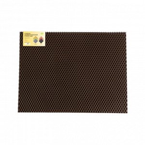 Коврик eva универсальный Eco-cover, Ромб 50 х 67 см, коричневый