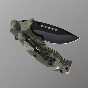 Нож складной Stinger с клипом, стропорезом, 9.5 см, лезвие - 3Cr13, рукоять - сталь