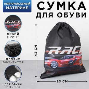 Болоневая сумка для обуви Street race, 33х43х0,5 см