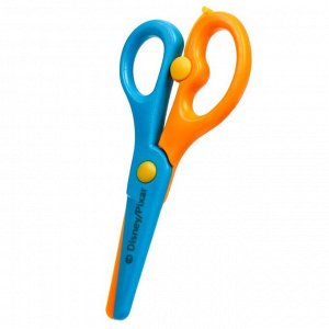 Ножницы детские 13 см, пластиковые двухцветные ручки, Тачки, МИКС