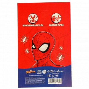Ножницы детские 13 см, с защитным колпачком, Человек-паук