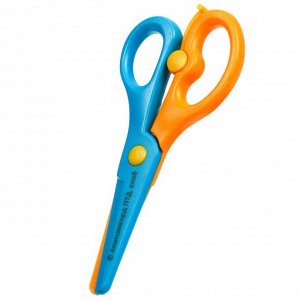 Ножницы детские 13 см, пластиковые двухцветные ручки, Маша и Медведь, МИКС
