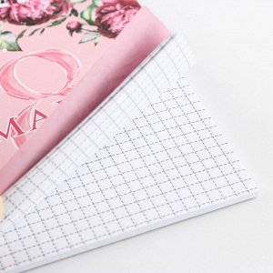 Блокнот «8 Марта» на гребне, А6, 40 листов в клетку, мягкая обложка, плотность бумаги 65 г