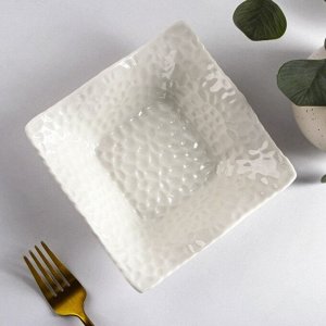 Миска керамическая «Воздушность», 340 мл, d=15 см, цвет белый