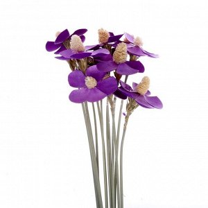 Сухоцвет «Фиалка», фиолетовый, 12 шт. в упаковке