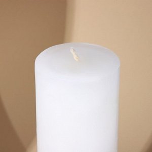 Свеча интерьерная белая с бетоном, 26 х 8 см