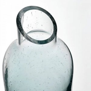 KÅSEBERGA, графин, прозрачное стекло/синий, 1,0 л